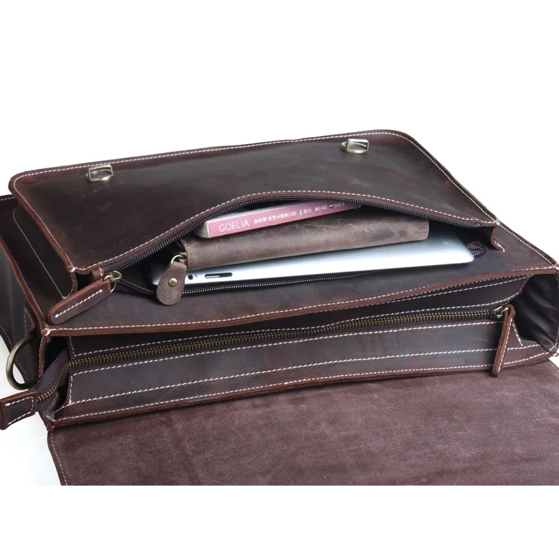 Сумка-мессенджер TIDING для мужчин сумка ноутбука в винтажном стиле