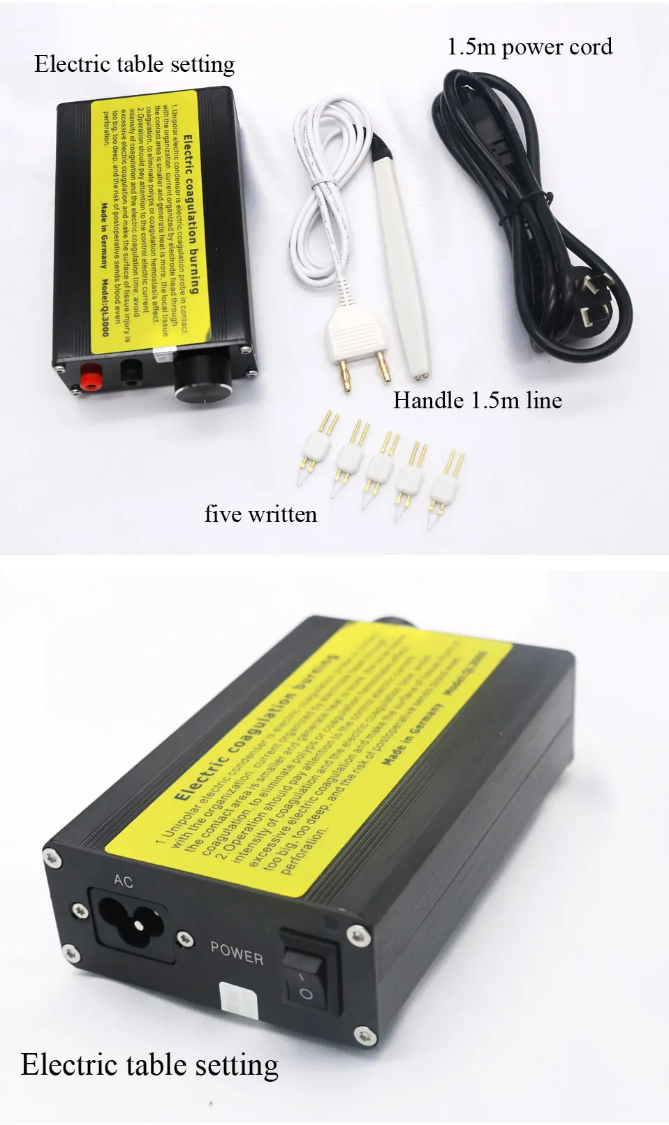 V50 tabletop electrocoagulation pen hemostatic burner cosmetic plastic tool electrothermal coagulation hemostat