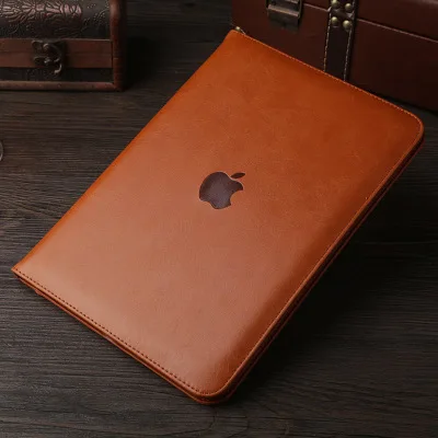 Чехол для iPad Air2, чехол ESR премиум класса из искусственной кожи, роскошный бизнес Чехол-книжка с подставкой, Карманный чехол с функцией автоматического пробуждения, смарт-чехол для iPad 6 - Цвет: Оранжевый