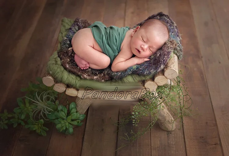 Newborn Photography Props Wooden Chair Basket Baby Bed Photo Shoot Posing Prop bebe foto Accessories Infant Kids Session Bed