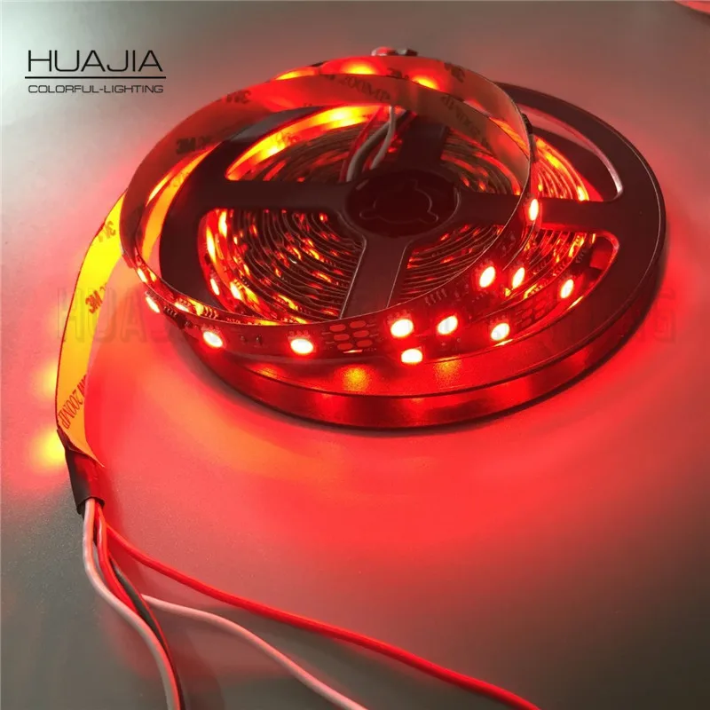 1 м WS2811 12В полоса 48leds/M белая и черная печатная плата Светодиодная 5050