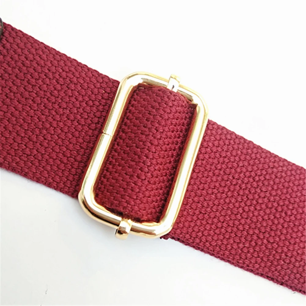 

New Women Cotton Tape 125cm Long Shoulder Bag Strap Replacement Solid Wide Handbag Messenger Bag Belt Adjustable Bag Accessories