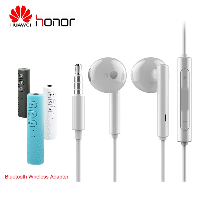 Huawei Новый честь вкладыши гарнитура AM115 с беспроводной адаптер Bluetooth проводной