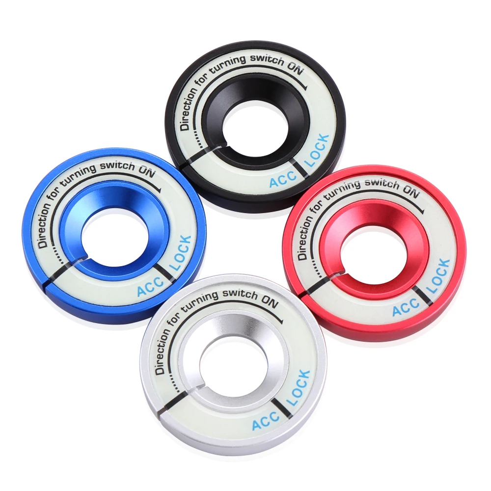 Новый модный стиль светящаяся наклейка на зажигание переключатель Крышка для VW