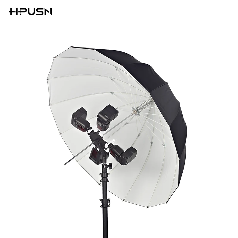 HPUSN 4 в 1 тройной адаптер для вспышки Speedlite держатель зонта стойка освещения