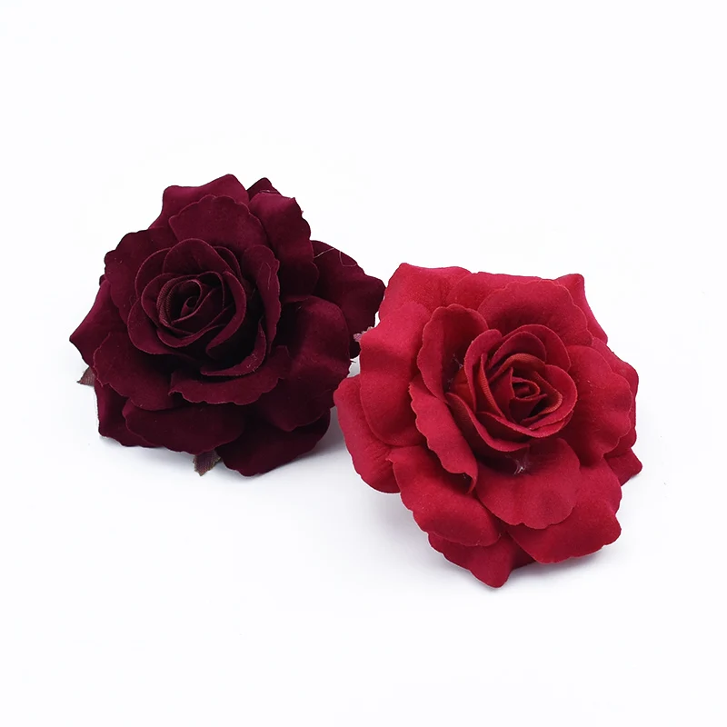 2 шт. 8 см фланелевые розы цветок настенный домашний декор Свадебные аксессуары