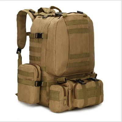 50L Molle 600D военный тактический рюкзак для походов, походов, охоты, альпинизма, камуфляжные сумки для альпинизма - Цвет: 6