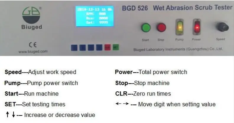 BGD 526 мокрого истирания скраб тестер истирания и васбилетность тестер 110 В/220