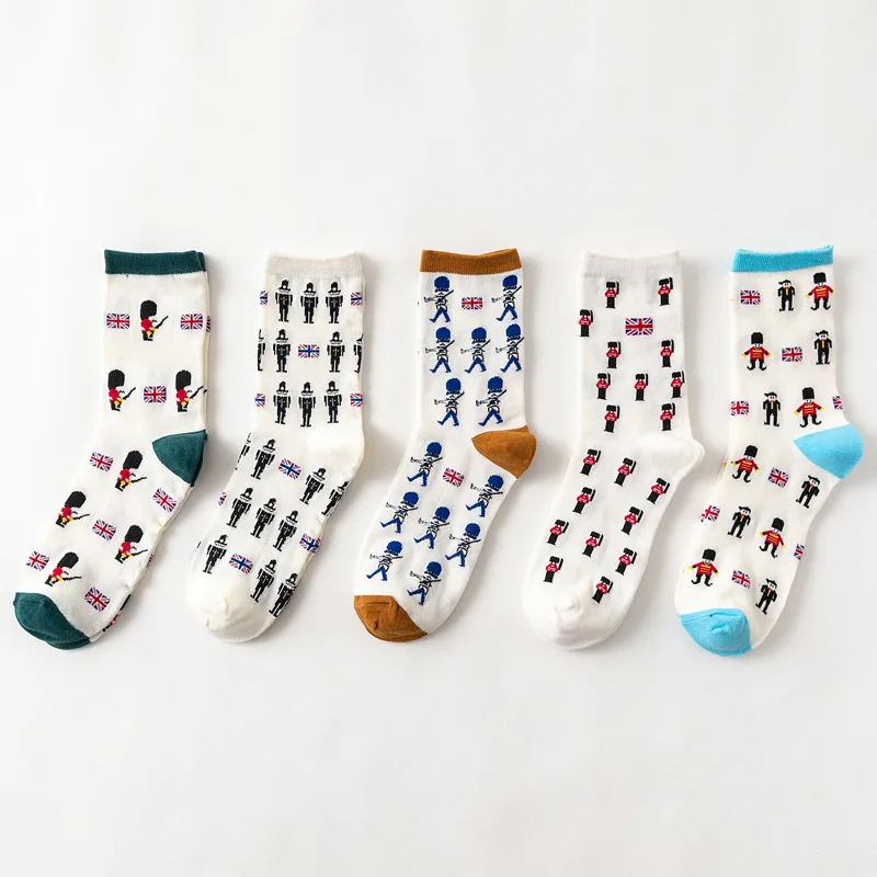 Новинка 2018 модные зимние теплые забавные Носки с рисунком британской гвардии