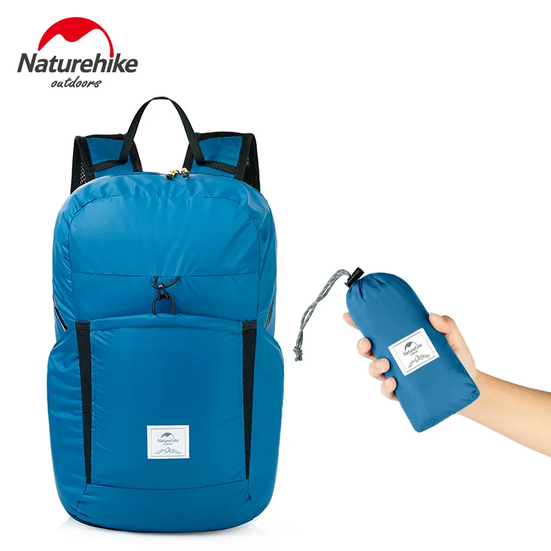 Складной рюкзак NatureHike ультра легкий походный 30D водонепроницаемый удобный для