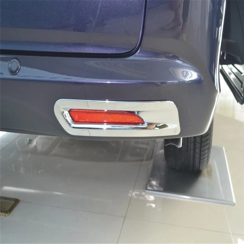 

WELKINRY car auto cover styling For Honda Odyssey RC2 2013 2014 2015 2016 2017 ABS chrome rear tail fog lamp light trim