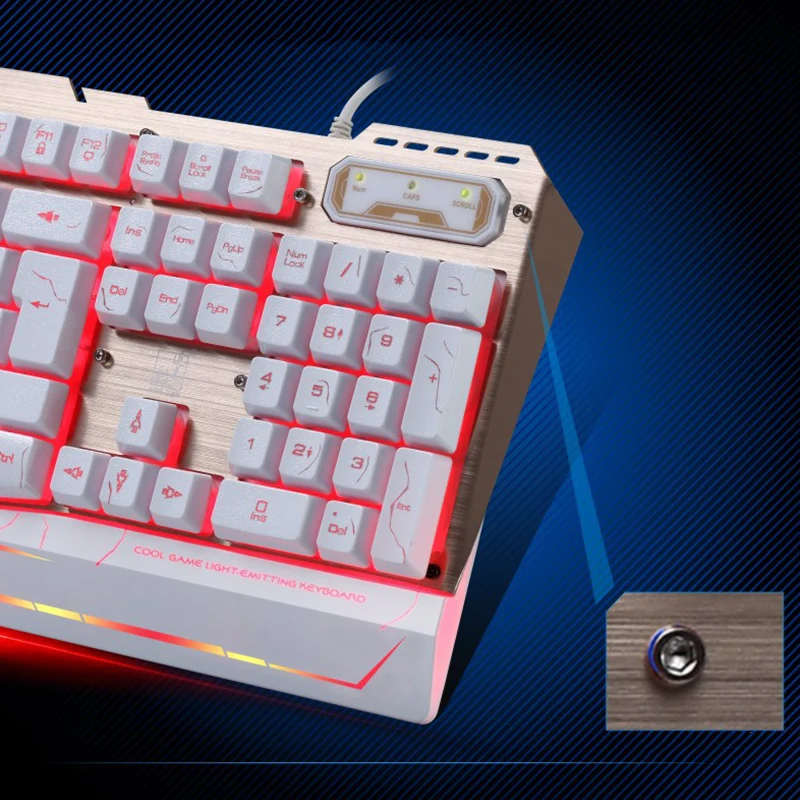 Keyboard Trays Metal Panel 3-Colors LED Back-Lit 104 Keys USB-Port Computer Gaming Wired Waterproof Laptop And Desktop Office | Компьютеры
