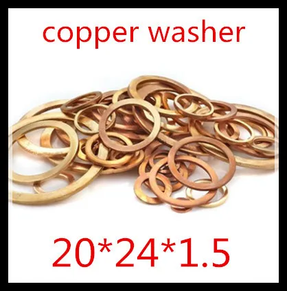 

High Quality M20*24*1.5 M20 x 24 Red Copper Flat Seal Washer