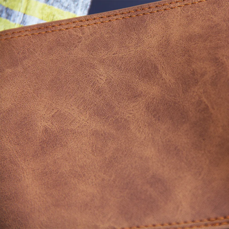 Роскошный кошелек PHAMOZ тонкий короткий Мужской мини высокого качества из кожи с