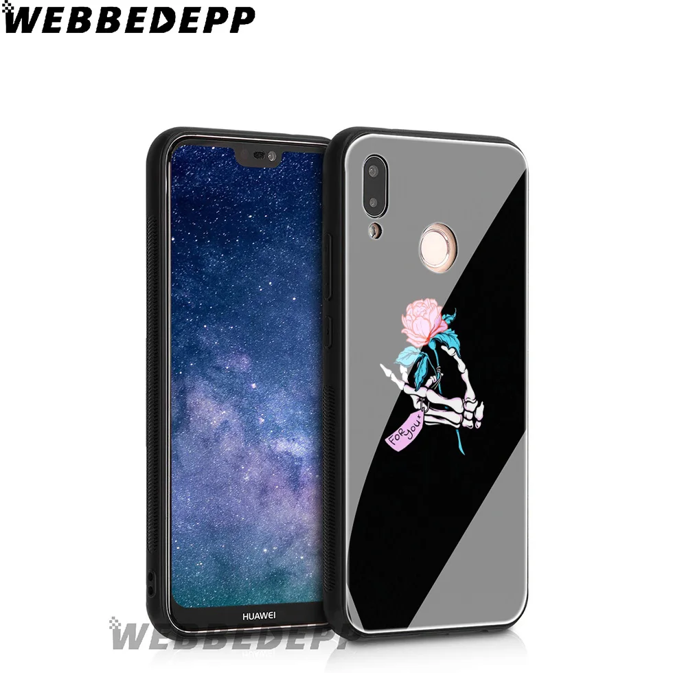 Простой стиль сердце астронавт аниме закаленное стекло чехол для Huawei Mate 20 P20 P10 P