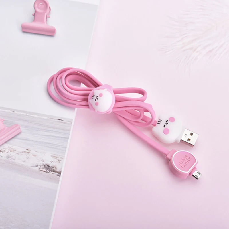 1 м милый мультяшный Micro USB кабель для IPhone samsung type-c зарядный Магнитный зарядный адаптер usb type C кабели для мобильных телефонов