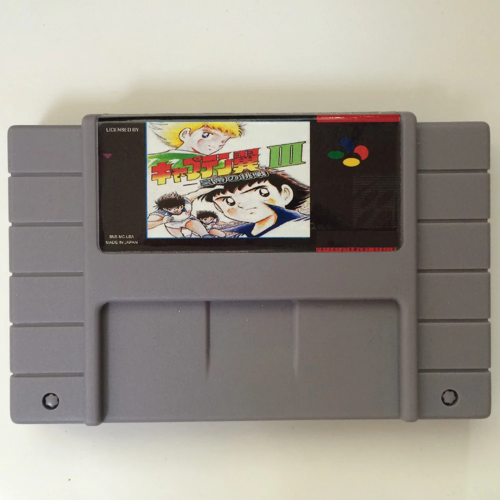 Captain Tsubasa III арабский Язык 16 бит серый карточная игра для США NTSC игры|16 bit|16 bit game cardbit