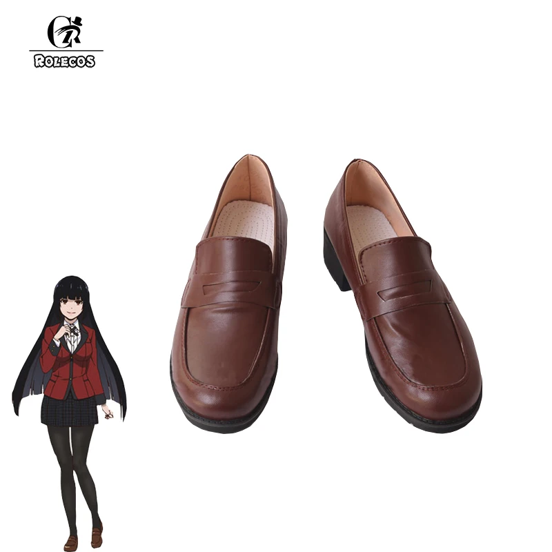 ROLECOS/аниме Kakegurui Сезон 2 года Обувь для костюмированной вечеринки Jabami Yumeko JK Lolita