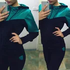 Женские спортивные костюмы для бега на открытом воздухе, женская спортивная одежда из двух предметов, куртка для альпинизма, кемпинга, Походные штаны, одежда с капюшоном для бега