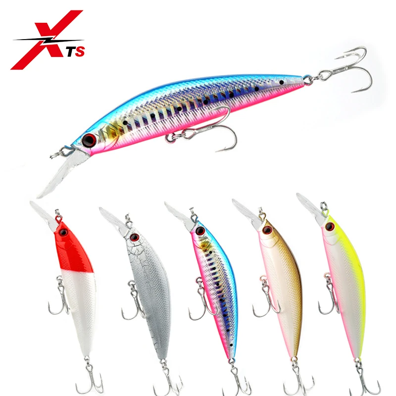 Рыболовные приманки XTS Jerkbait гольян искусственная жесткая наживка 90 мм пять