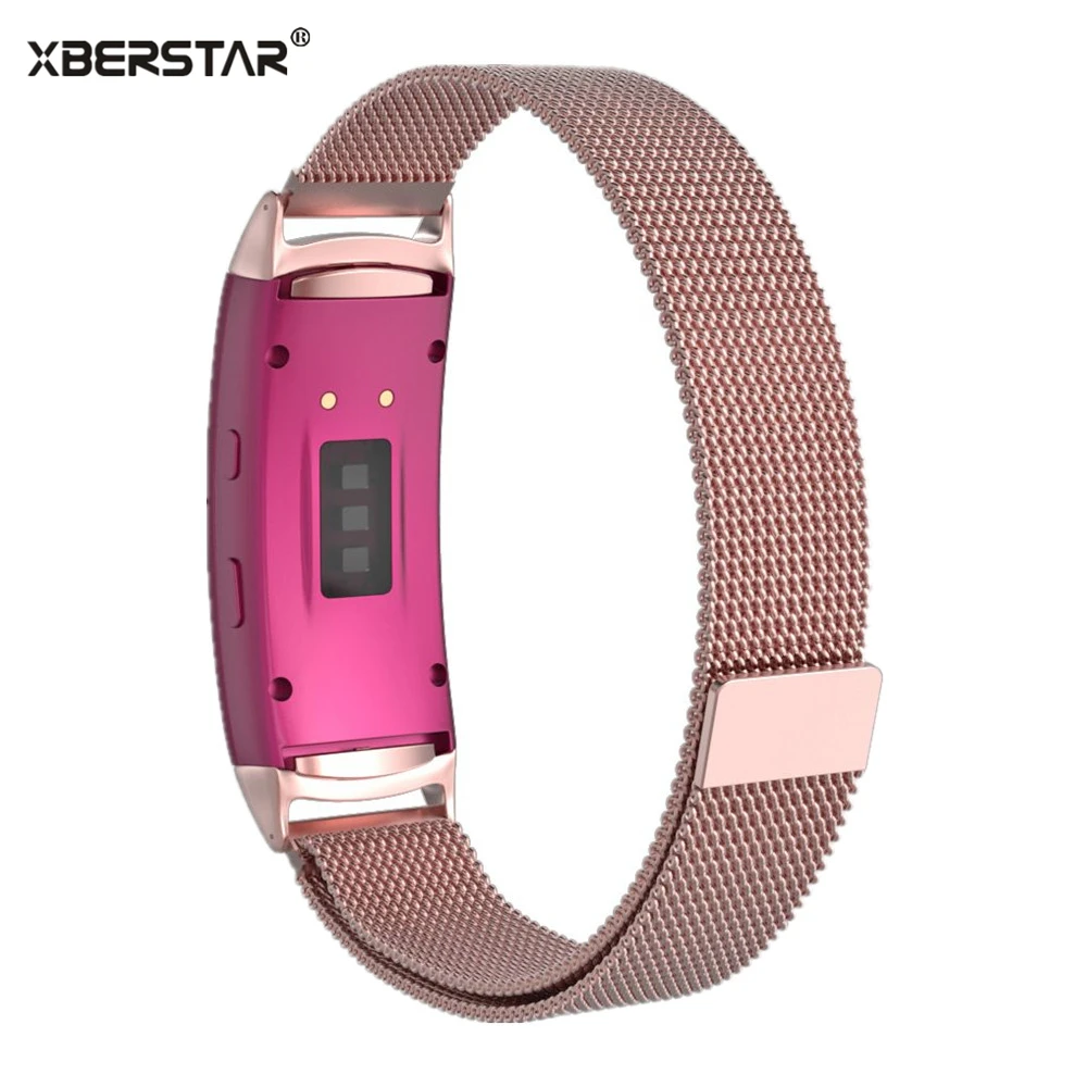 Миланские часы из нержавеющей стали, ремешок на запястье для samsung Galaxy gear fit 2 fit2, SM-R360, gps, Магнитная Петля, браслет, ремешок для часов