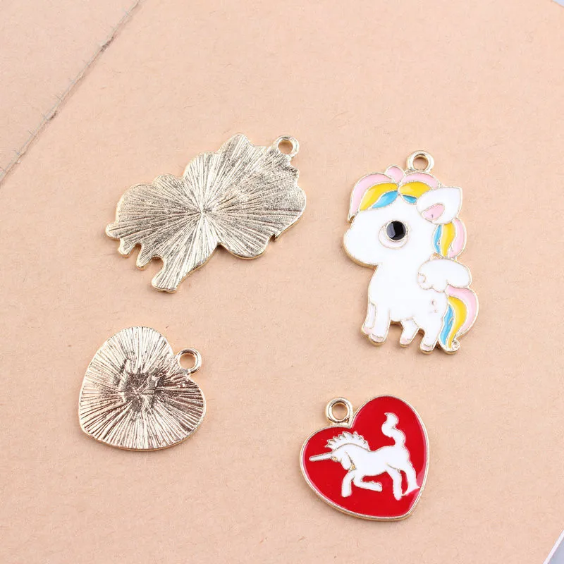 10 шт. DIY ремесла Мультфильм Unicornio подвесные предметы интерьера аксессуары свадьба