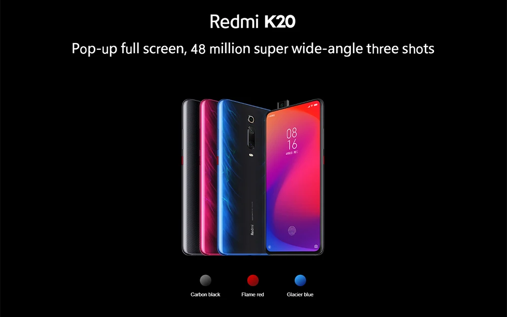 Xiaomi Redmi K20 8GB 256GB Смартфон Snapdragon 730 Octa Core 48+ 20 Мп Камера 6,3" AMOLED Полный Экран 4000 мАч 18 Вт Quick Charge