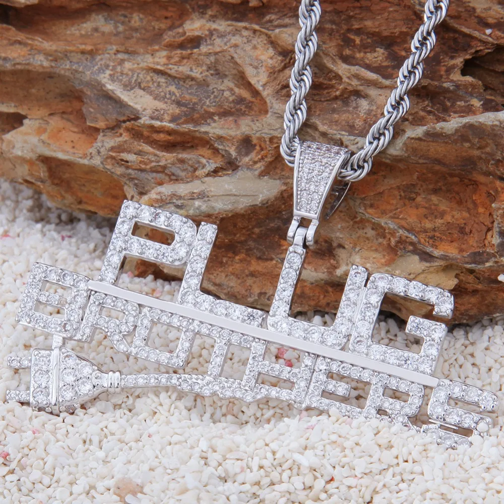 Ожерелье в стиле хип хоп BLING KING выполненное на заказ с кубическим цирконием
