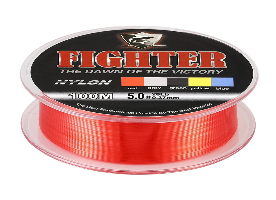 SeaKnight Fighter Nylon Fishing Line 100M Super Strong 2-35LB Monofilament Line Material Saltwater Fishing