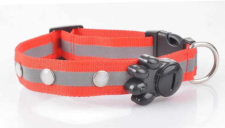 Новое поступление G04 светящийся нейлоновый щенок ошейник для кошек с драгоценным