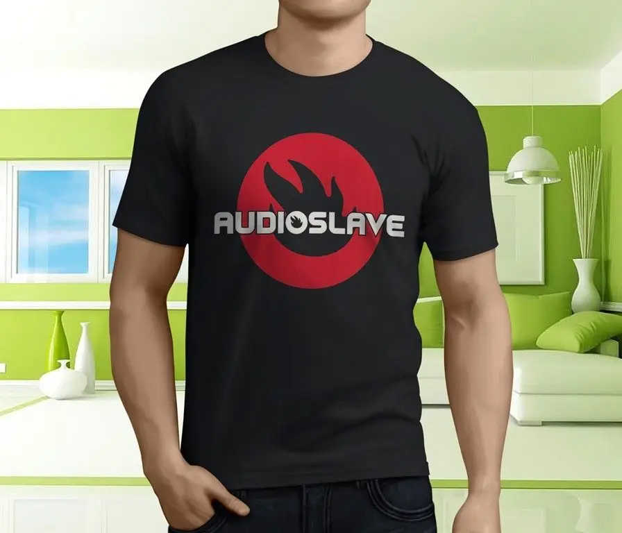 Новый AUDIOSLAVE рок группа Для мужчин черный футболка Размеры S 3XL Горячее