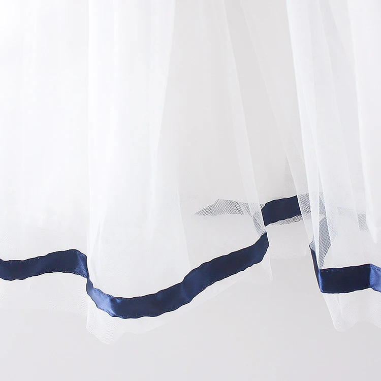 BibiCola/Летние платья для девочек Кружевное платье с балетной юбкой и цветочным