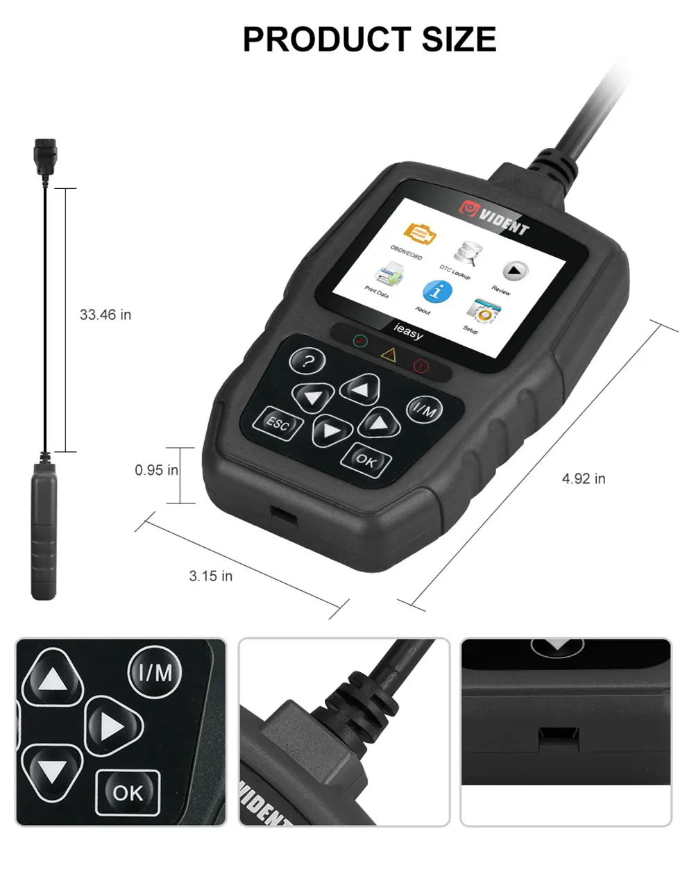 IEasy300 Pro автомобильный диагностический сканирующий инструмент считыватель кодов