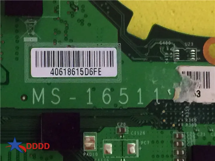 Оригинал для MSI Megabook GX620 GT625 GT627 материнская плата ноутбука ms 16511 1651 полностью