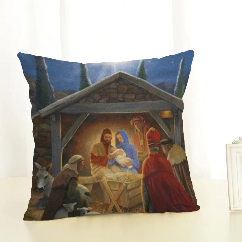7 Новогодние рождественские украшения для дома Adornos De Navidad украшения дома аксессуары Замороженные натальные Подушка Navidad крышка Иисуса - Цвет: 7