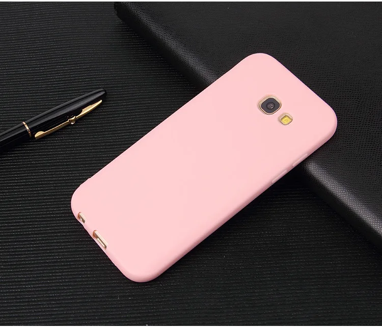 THREE-DIAO ультра тонкий Матовая силиконовая крышка чехол для samsung Galaxy A5 A3 A7 A310 A320 A510 A520 A710 A720 мягкий чехол