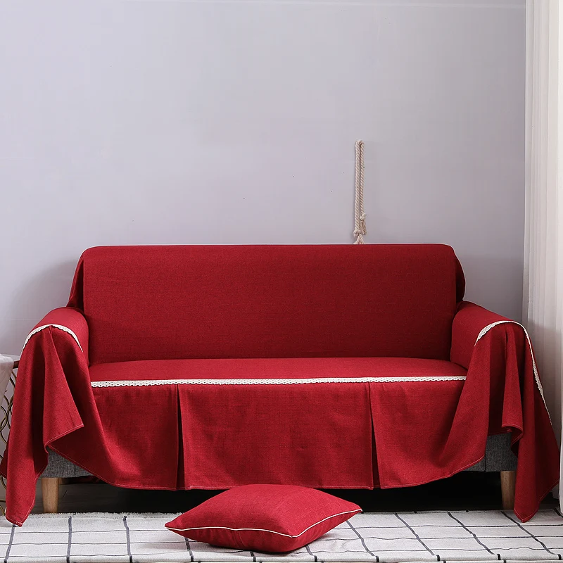 New Sofa Cover for Living Room Seat Couch Furniture Protector red Slipcover Towel Capa Para | Дом и сад