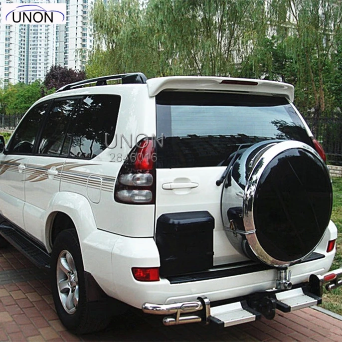 Для Toyota Land Cruiser Prado FJ120 4000 2700 спойлер 2003-2009 АБС пластик Неокрашенный праймер задний спойлер с Led светильник