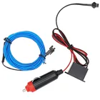 Новое поступление, 10 цветов, гибкая проволочная трубка для EL 3M, неоновая холодная подсветка, светящаяся вечерние ринка, украшение автомобиля с автомобильной вилкой, инвертор постоянного тока 12 В