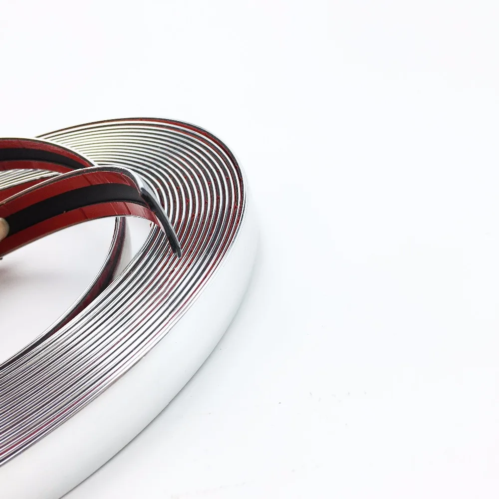 Стайлинг авто ширина 6 мм хромированная отделка для стайлинга уличная форма