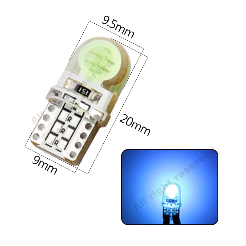 Авто T10 холодный ледяной СИНИЙ 194 W5W 168 COB 8 SMD кварцевая Автомобильная LED супер яркий