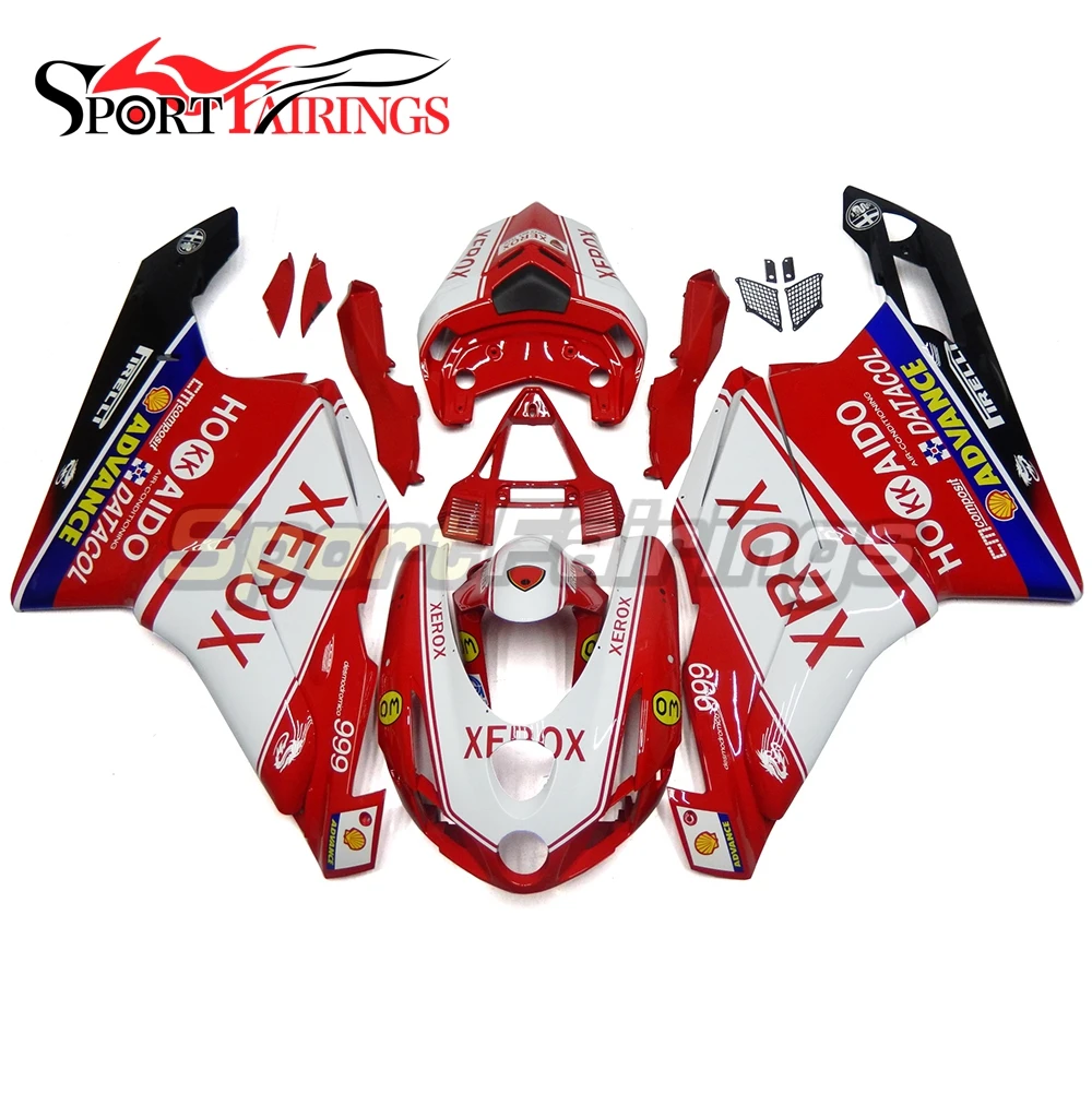 

New Fairings For Ducati 749 999 Year 03 04 2003 2004 Red White Sportbike ABS Motorcycle Fairing Kit Bodywork Motor Cowing Covers