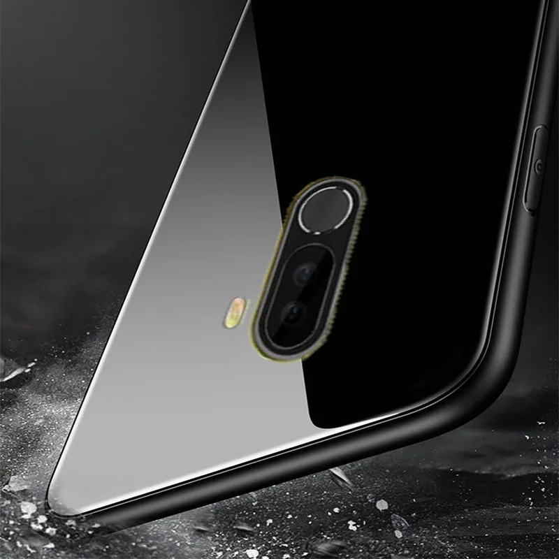 SemgCeKen роскошный оригинальный стеклянный зеркальный чехол для xiaomi mi pocophone F1 poco F 1
