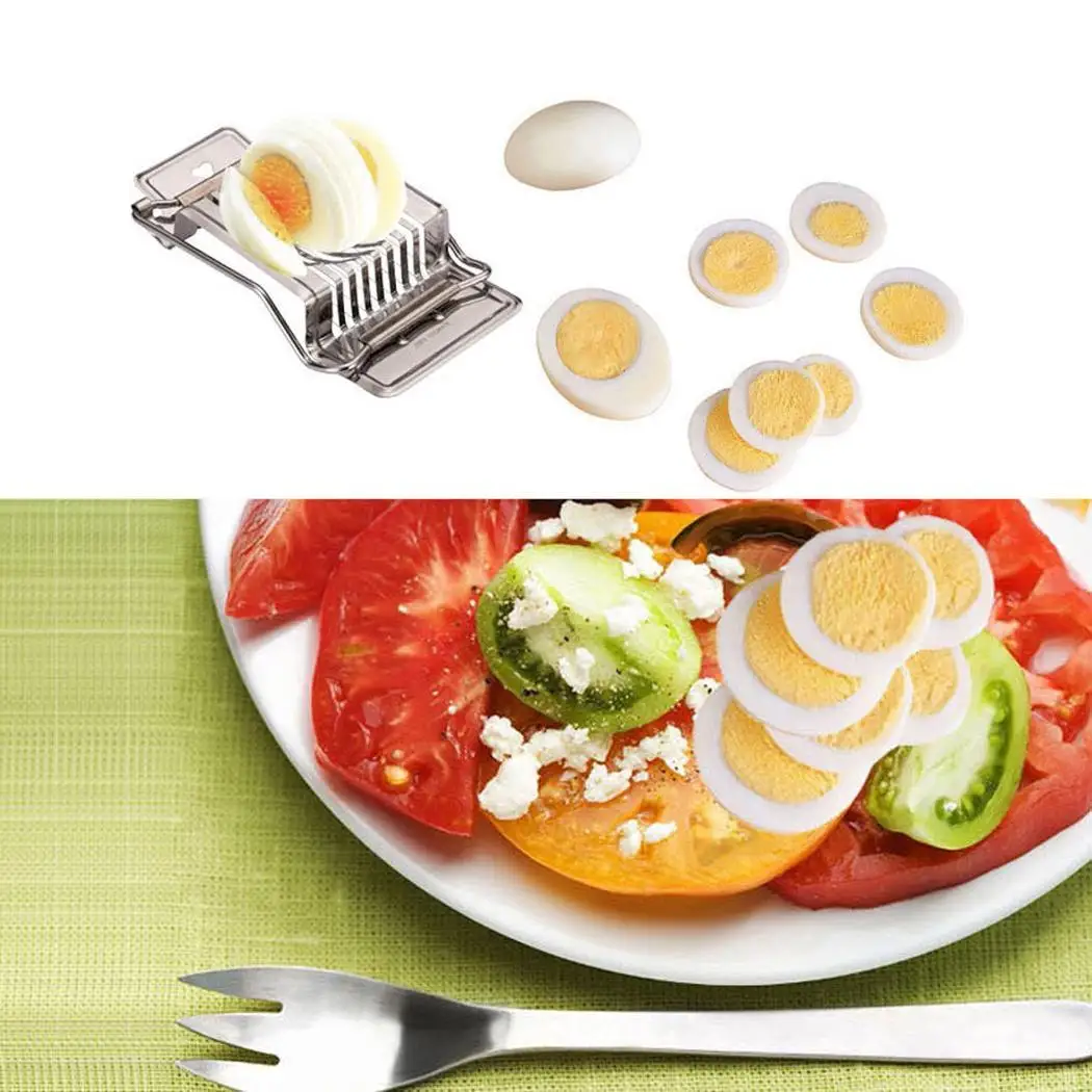 Нержавеющая сталь яйцо слайсер многофункциональный фруктовый резак для томатов