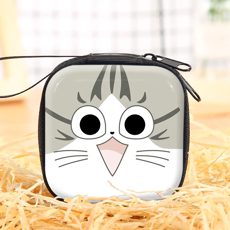 Kawaii, милый мультяшный Кошелек для монет, женский, для девочек, маленький кошелек на молнии, кошелек, сумка для наушников, конфетная коробка, детские рождественские подарки