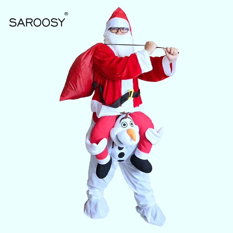 SAROOSY новый для рождественской вечеринки Косплэй взрослых Санта Клаус и Олаф