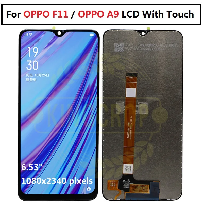 Для OPPO F11 F 11 LCD CPH1913 CPH1911 для pro CPH1969 дисплей Сенсорная панель дигитайзер в сборе A9