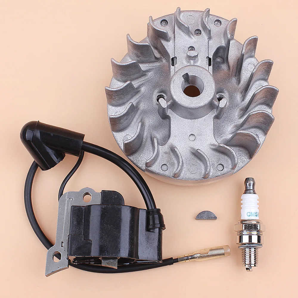 Módulo de bobina de encendido Flywheel, Kit de bujías compatible con Honda GX25 GX25N, Mini Motor, HHT25S FG110, recortadora, desbrozadora, cortacésped