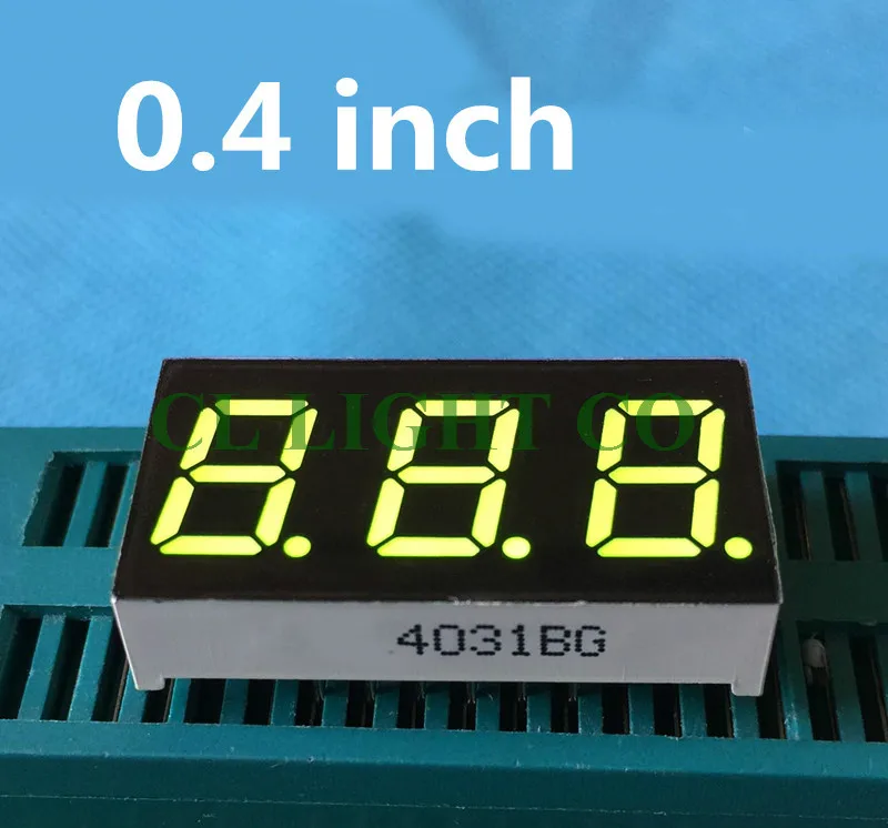 7 сегментов 0.4in. Зеленый светодиодный дисплей 0 4 &quotсветодиодная цифровая трубка