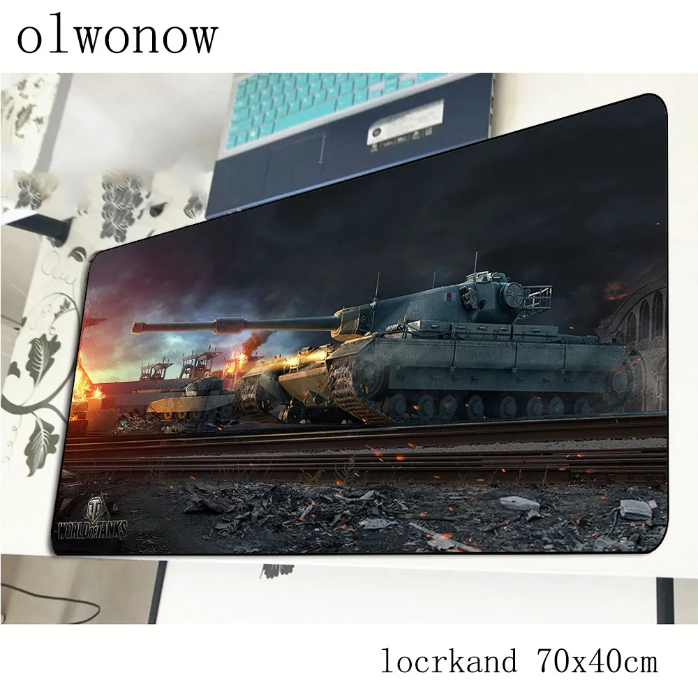Красивый игровой коврик для мыши World of танки 700x400x2 мм ноутбука в подарок на день